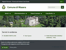 Tablet Screenshot of comune.masera.vb.it